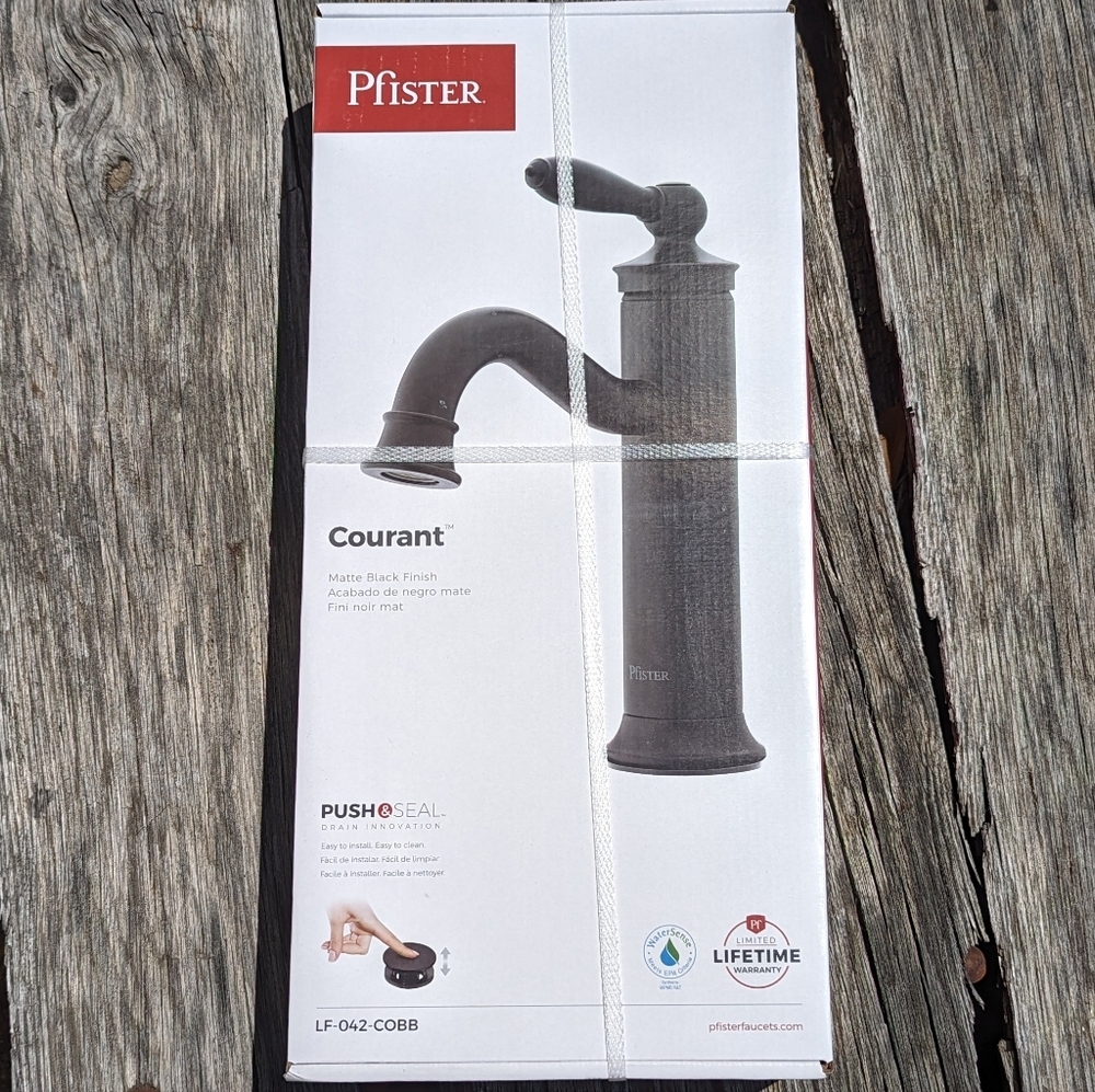 Pfister Courant Matte Black Bathroom Faucet